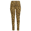 Gold Leopard (NOT Real) Glitter Print High-Waisted Pocket Leggings