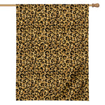Gold Leopard (NOT Real) Glitter Print House Flag