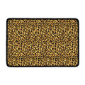 Gold Leopard (NOT Real) Glitter Print Kitchen Mat