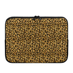 Gold Leopard (NOT Real) Glitter Print Laptop Sleeve