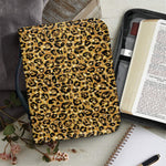 Gold Leopard (NOT Real) Glitter Print Leather Bible Cover