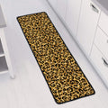 Gold Leopard (NOT Real) Glitter Print Long Kitchen Mat