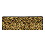 Gold Leopard (NOT Real) Glitter Print Long Kitchen Mat