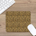 Gold Leopard (NOT Real) Glitter Print Mouse Pad