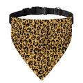 Gold Leopard (NOT Real) Glitter Print Over The Collar Dog Bandana