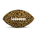 Gold Leopard (NOT Real) Glitter Print Rugby Ball