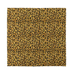 Gold Leopard (NOT Real) Glitter Print Silk Bandana