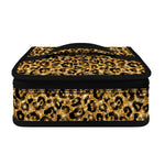 Gold Leopard (NOT Real) Glitter Print Small Lunch Bag