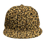 Gold Leopard (NOT Real) Glitter Print Snapback Cap