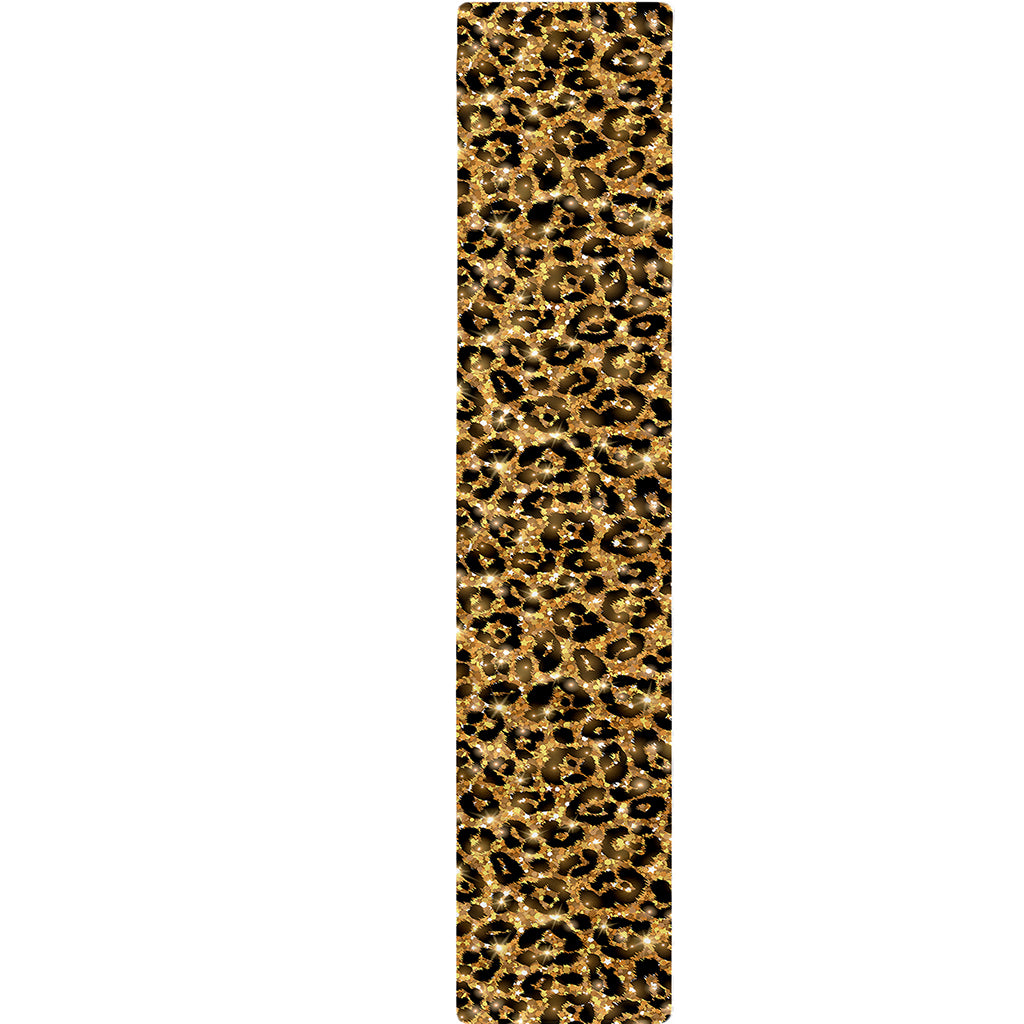Gold Leopard (NOT Real) Glitter Print Table Runner