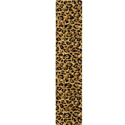 Gold Leopard (NOT Real) Glitter Print Table Runner