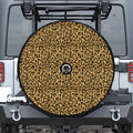 Gold Leopard (NOT Real) Glitter Print Tire Cover With Camera Hole