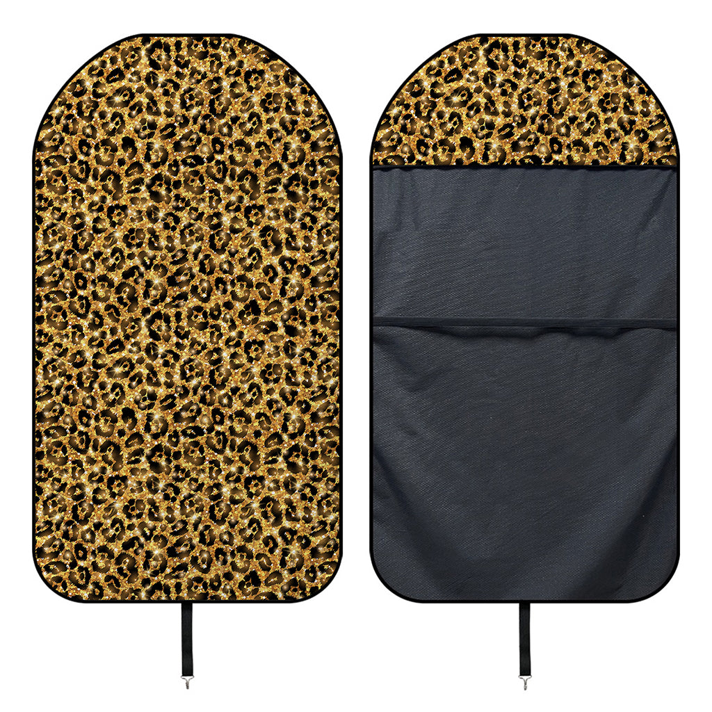 Gold Leopard (NOT Real) Glitter Print Waterproof Car Seat Cover