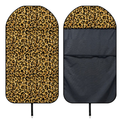 Gold Leopard (NOT Real) Glitter Print Waterproof Car Seat Cover