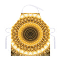 Gold Lights Kaleidoscope Print Adjustable Apron