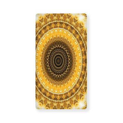 Gold Lights Kaleidoscope Print Baby Crib Sheet