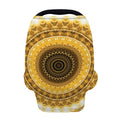 Gold Lights Kaleidoscope Print Baby Seat Cover