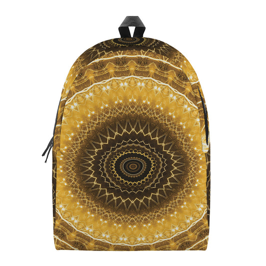 Gold Lights Kaleidoscope Print Backpack