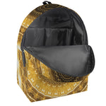 Gold Lights Kaleidoscope Print Backpack