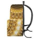 Gold Lights Kaleidoscope Print Backpack