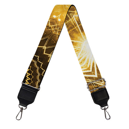 Gold Lights Kaleidoscope Print Bag Strap