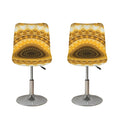 Gold Lights Kaleidoscope Print Bar Stool Covers