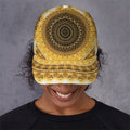 Gold Lights Kaleidoscope Print Baseball Cap