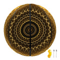 Gold Lights Kaleidoscope Print Basketball