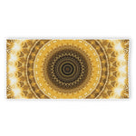 Gold Lights Kaleidoscope Print Beach Towel