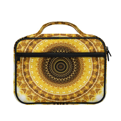 Gold Lights Kaleidoscope Print Briefcase Bible Bag