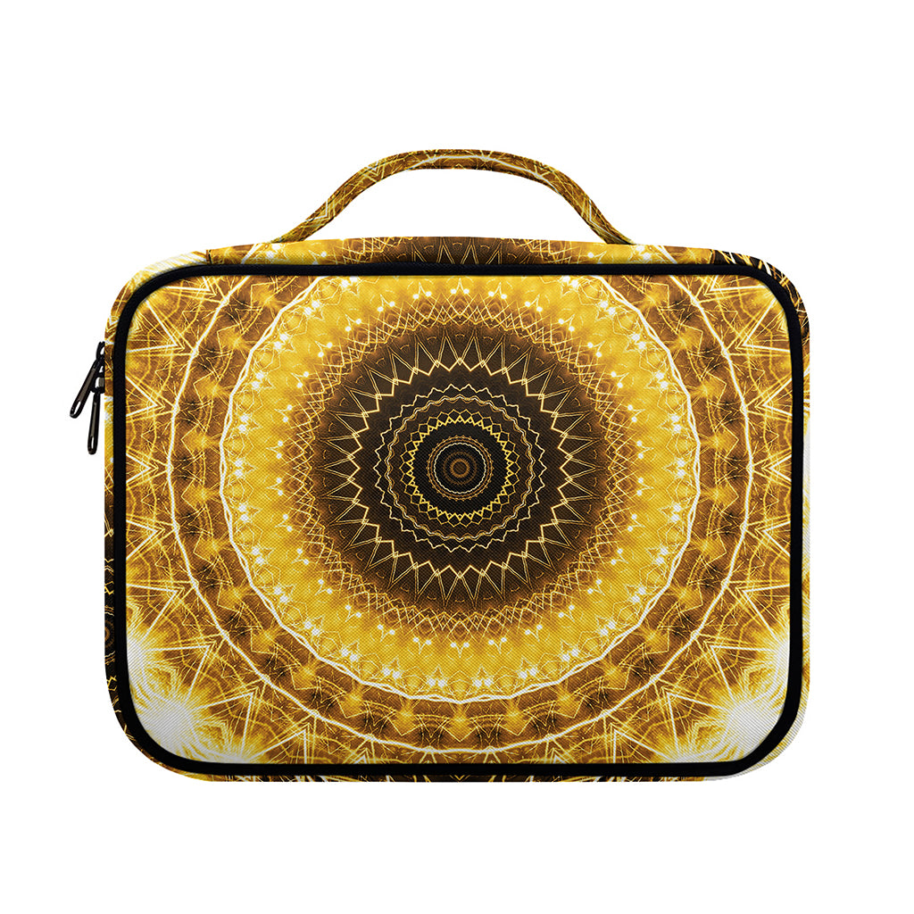 Gold Lights Kaleidoscope Print Briefcase Bible Bag