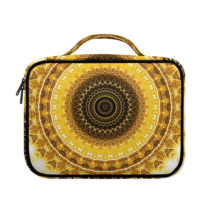 Gold Lights Kaleidoscope Print Briefcase Bible Bag