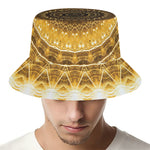 Gold Lights Kaleidoscope Print Bucket Hat