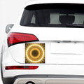 Gold Lights Kaleidoscope Print Car Sticker