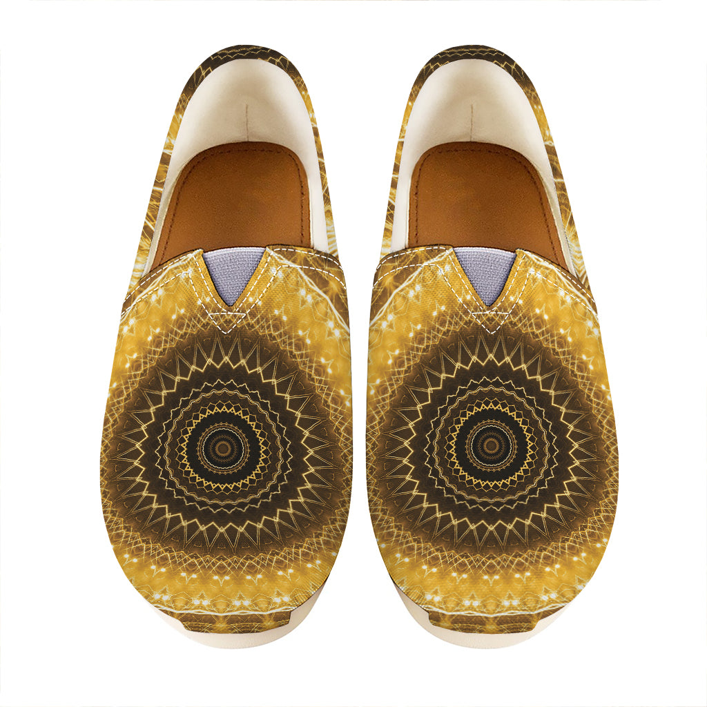 Gold Lights Kaleidoscope Print Casual Shoes