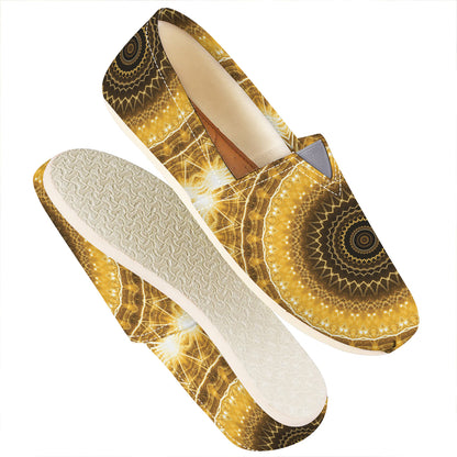 Gold Lights Kaleidoscope Print Casual Shoes