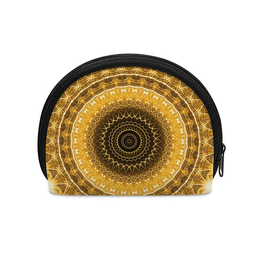Gold Lights Kaleidoscope Print Coin Purse
