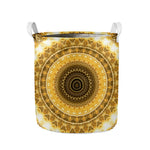 Gold Lights Kaleidoscope Print Collapsible Laundry Basket