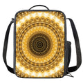 Gold Lights Kaleidoscope Print Crossbody Lunch Bag