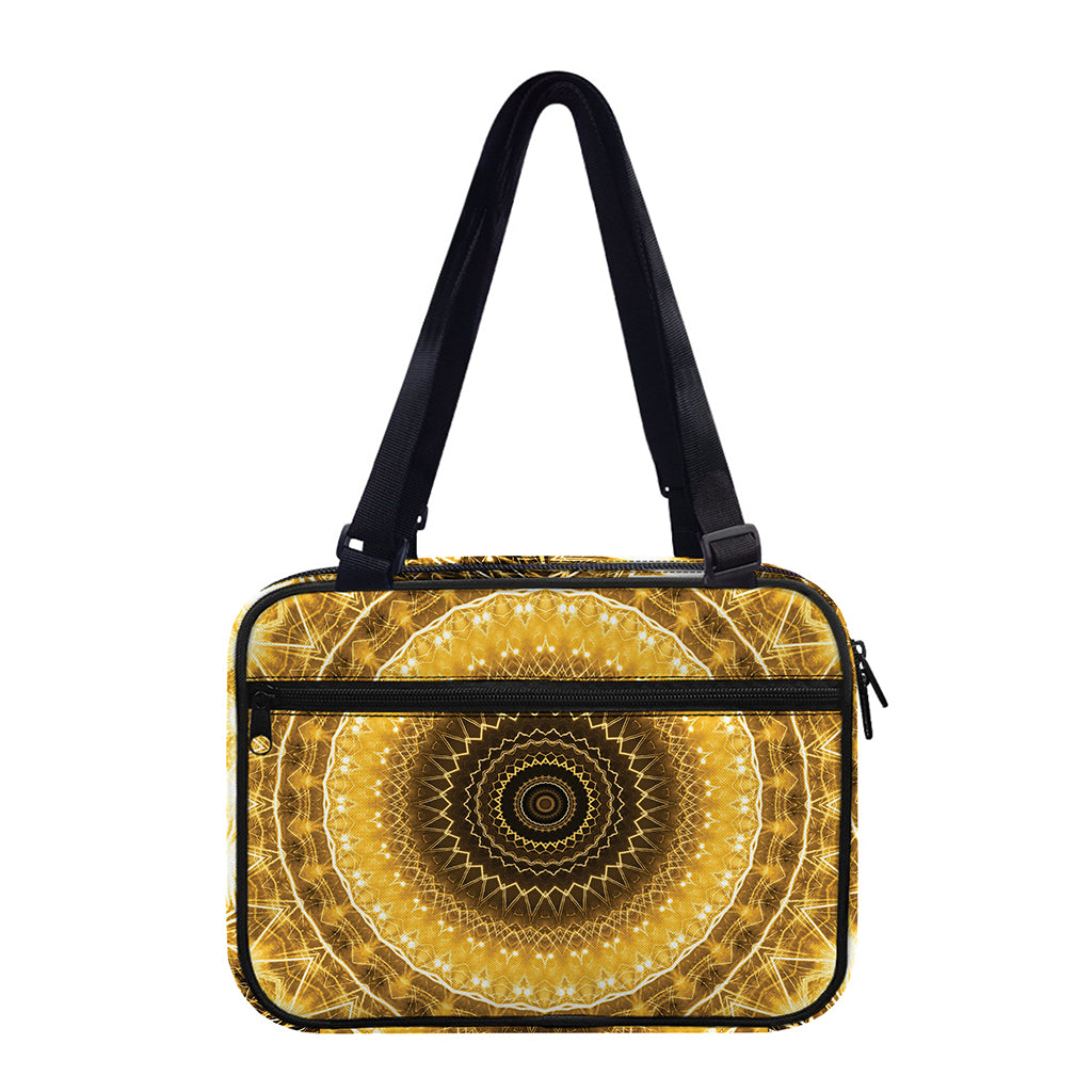 Gold Lights Kaleidoscope Print Double Strap Bible Bag