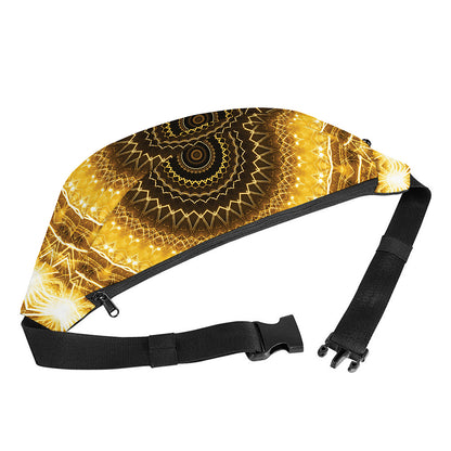 Gold Lights Kaleidoscope Print Fanny Pack