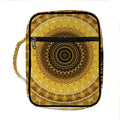 Gold Lights Kaleidoscope Print Front Pocket Bible Bag