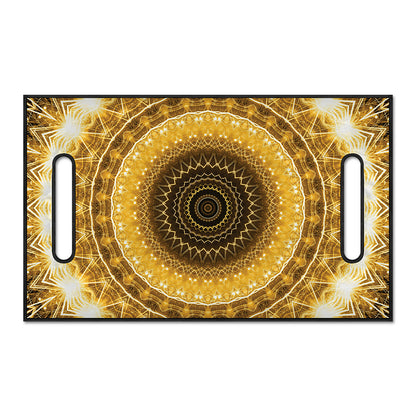 Gold Lights Kaleidoscope Print Golf Cart Seat Cover