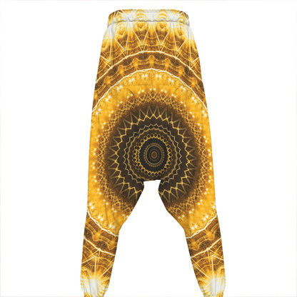 Gold Lights Kaleidoscope Print Hammer Pants