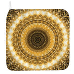 Gold Lights Kaleidoscope Print Hand Towel