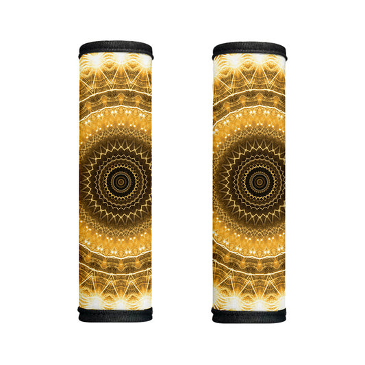 Gold Lights Kaleidoscope Print Handle Covers