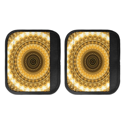 Gold Lights Kaleidoscope Print Handle Covers