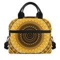 Gold Lights Kaleidoscope Print Insulated Lunch Bag