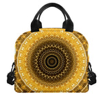 Gold Lights Kaleidoscope Print Insulated Lunch Bag