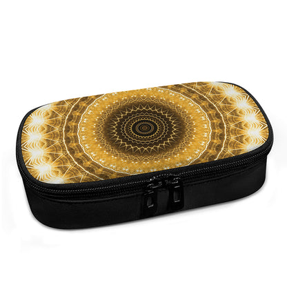 Gold Lights Kaleidoscope Print Insulin Cooler Travel Case